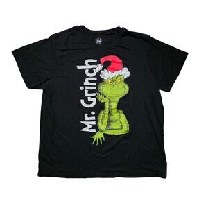 Mr. Grinch Santa Hat Graphic T-Shirt XL